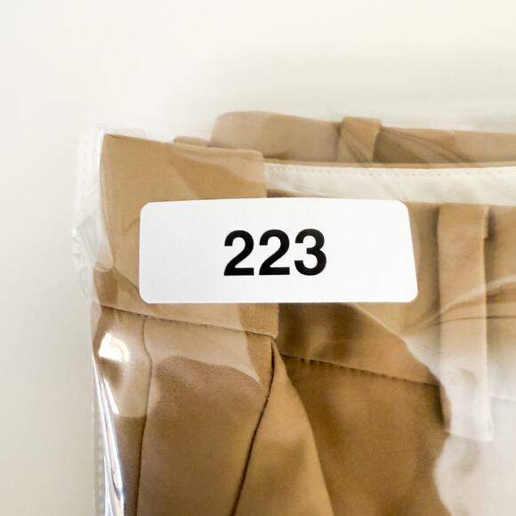 Peserico Womens Cotton Blend High Waist Straight Leg Pants Tan 31” - 48 (12 US) - Picture 10 of 10